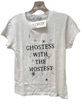 NEW ORIGINAL & RARE WILDFOX Halloween Tee Ghostess with the Mostest - Large